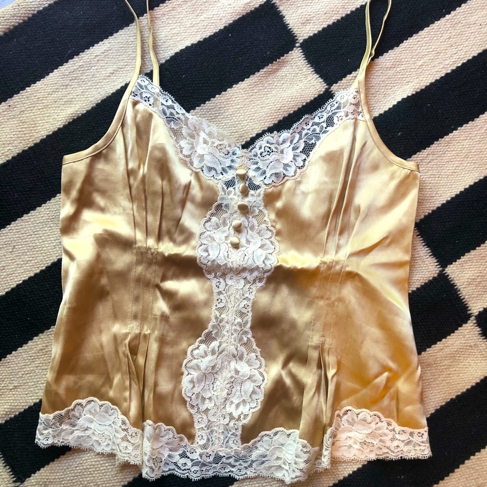 Silk and Lace Lingerie Top